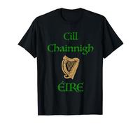 Cill Chainnigh County Kilkenny as Gaeilge Gaelic Celtic Harp T-Shirt