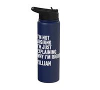 Cillian Quote Funny Birthday Custom Name Idea Engineer Stainless Steel Insulated Water Bottle