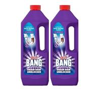 Cillit Bang Hair Drain Unblocker Gel, Dissolves Hair-Based Blockages, For Showers and Baths | 1 litre Each | Pack of 2