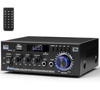 CiLmirsac AK45 Bluetooth 5.0 Audio Amplifier 400W 2 Channel Stereo Receiver