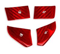 Ciloc Car Interior Mouldings For Corvette C8 2020-2023 Car Steering Wheel Panel Sticker Interior Trim(Red)