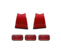 Ciloc For Hummer H2 2003-2009 For SUT 2005-2009 No Bulbs Car Front Rear Cab Top Roof Marker Light Warning Running Housings Wing Mirror Turn Signal Light(5pc rew No Bulb)