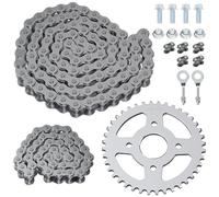 CILOYU 420 Chain + Mini Bike Rear Sprocket 40mm Bore Replacement for Coleman CT200U CT200U-EX BT200X Baja Massimo TrailMaster MB200 Predator 212cc 196cc 200cc 6.5hp Parts W/ 90 Links and 42 Links