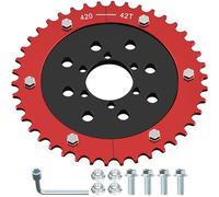 CILOYU 420 Sprocket 42 Tooth Mini Bike Split Sprocket Hub Adapter Compatible for Coleman CT200U BT200X CT200U-EX Baja Warrior Heat Massimo MB165 MB200 Predator 212cc 196cc 6.5hp 5.5hp Mini Bike Parts