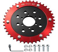 CILOYU 420 Sprocket 42 Tooth Mini Bike Split Sprocket Hub Adapter Compatible for Coleman CT200U BT200X CT200U-EX Baja Warrior Heat Massimo MB165 MB200 Predator 212cc 196cc 6.5hp 5.5hp Mini Bike Parts