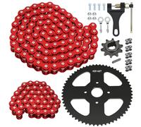 CILOYU 60 Tooth Sprocket 420 Mini Bike Chain Kit Replacement for Coleman CT200U CT200U-EX BT200X B200R Baja Warrior Massimo MB200 Axis M200 Predator 212cc 196cc 200cc 6.5hp Engine Accessories Parts