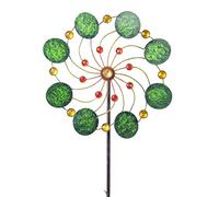 CIM Metal Windmill - Exotic Flower Samoa - Ø34cm, total height: 122cm - incl. 3-piece pole - easily rotating (Exotic Flower Samoa)