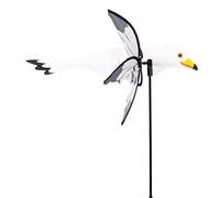 CIM wind Spinner - Petite 2in1 - windmill Ø31x50x90cm - windmill with pole or mobile with hanging set - attractive decoration … (Seagull)
