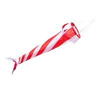 CIM Windsock - Windturbine 90 Red/White - UV resistant and weatherproof - Ø20cm, length: 90cm - incl. Ball bearing swivel and hook