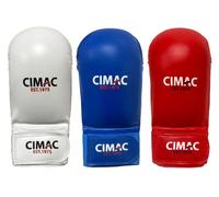 CIMAC Competition Karate Mitts with Thumb - Senior, Red - Protects Your Hands During Training and Sparring, Lightweight & Durable, with Injection-Moulded Foam Padding