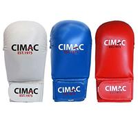 Cimac Competition Karate Mitts without Thumb - Senior, White - Protects Your Hands During Training and Sparring, Lightweight & Durable, with Injection-Moulded Foam Padding