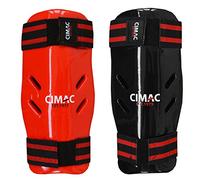 Cimac Dipped Foam Shin Guards Kickboxing Muay Thai MMA Adult Kids Junior Youth Boys Protectors Shin Pads (Black, Senior)