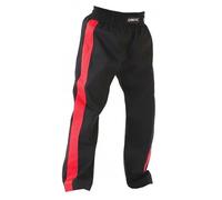 Cimac Kickboxing Trousers - 220g Martial Arts Trousers, Made of Polycotton, Lightweight with Elasticated Waistband, Suitable for Kickboxing, Fits Men & Women, 200cm Black