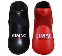 Cimac Super Safety Kicks Kickboxing Semi Contact Boots Taekwondo Foot Protectors (RED, L)
