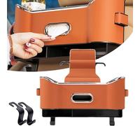 Cimario Car Seat Storage Box, Multifunctional Car Seat Back Storage Box, 5 In 1 Car Back Seat Storage Box, Car Back Seat Organizer, for All Cars Style (Orange)