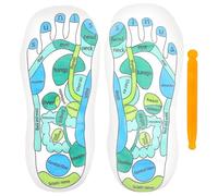 CIMAXIC 1 Pair Elastic Fiber Acupoint Socks with Detailed Diagrams for Reflex Massage, Foot Acupressure Massage Socks to Fatigue, Simple and Convenient Design for Men and Women