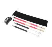 CIMAXIC 1 Set Foot Bell Set Brush Sticks for Tambourines Drummer Mallets Electric Drum Kit Rock Marching Drum Drums Sticks Drum Practice Pad Drum Accessories Drum Pad Lollies Bamboo Black