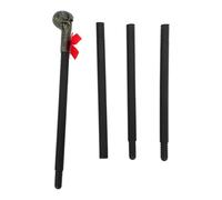 CIMAXIC 1 Set Skull Scepter Staff - Halloween Cosplay Wizard Wand with Bow - Costume Grim Reaper Skeleton Walking Stick for Party Decoration, Haunted House Decor