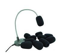 CIMAXIC 10-pack Small Microphone Windscreen Covers for Lavalier Lapel Microphones Black Compatible Zoom and Other Models