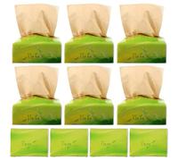 CIMAXIC 10 Packs Extraction Type Papers Practical Napkin Bamboo Pulp Paper Natural Wood Pulp Material Light Yellow Colour for Restaurant Hotel Use