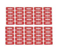 CIMAXIC 100pcs Nail Polish Protectors: U Shape Latex Nail Polish Barrier, Peel Off Skin Cuticle Protector, Red Finger Guard Tape for Finger Stickers Painting Manicure