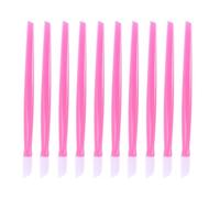 CIMAXIC 100Pcs Pink Plastic Manicure Nail Art Pushers Cuticle Remover Sticks Lightweight Ergonomic Design for Home and Professional Nail Care