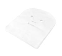 CIMAXIC 100pcs Pre-cut Face Gauze Sheets Disposable Facial Paper for Spa Beauty Supplies Soft Open Woven Mask with Eye Nose Mouth Cutouts Strong Water Absorption for Skin Cleansing and