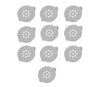 CIMAXIC 10Pcs 21Mm DIY Brooch Bases with 9-Hole Safety Pin Tray Silver Brooch Making Accessories for Handmade Jewelry Crafting