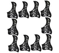 CIMAXIC 10pcs Acoustic Guitar Pickguard Folk Guitar Accessory Scratch Resistant Easy Install Unique Pattern