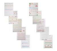 CIMAXIC 10Pcs Decorative Paper Stickers for Scrapbooking Journal DIY, Thin Border Adhesive Stickers for Album and Growth Handbook Crafting