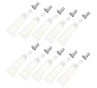 CIMAXIC 10pcs Empty Lip Gloss Tubes: 10 Ml/0.3 Oz Clear Mini Lipstick Container with Lid - Portable Lip Glazes Bottles for DIY Cosmetic Packaging Purse Travel