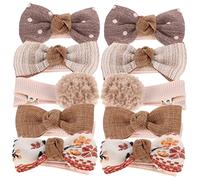 CIMAXIC 10pcs Girls Hair Clips Boy Girl Hair Pins Lovely Bows Barrettes Accessories for Cute Decorations Set
