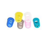 CIMAXIC 10pcs Guitar Fingertip Protectors Silicone Finger Guards for Beginners Finger Protectors for Ukulele Comfortable and Ventilated for Guitarists Random Color