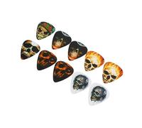 CIMAXIC 10pcs Guitar Picks Skull Pattern Bass Plectrums Guitar Picks for Ukulele Instrumental Assistance
