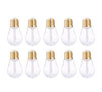 CIMAXIC 10pcs Mini Light Bulb Lipstick Tubes Plastic Lip Gloss Bottles DIY Lip Gloss Refillable Bottles for Squeeze