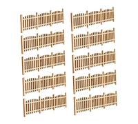 CIMAXIC 10pcs Scale Simulation Fencing for Dollhouse Garden Decor Creative DIY Model Accessories for Realistic Landscape Decoration