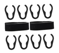 CIMAXIC 10pcs Universal Mic Stand Cable Clips Adjustable Microphone Cable Holders Heavy-duty Plastic Clamps for Ktv and Live Performance