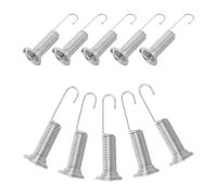CIMAXIC 10pcs Washing Machine Drain Valve Spring Hook Replacement, Metal Laundry Drain Trap Spring with Firm Construction and Versatile Fit for Home Washing Machine Water Seal Repair