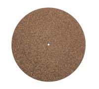 CIMAXIC 12-inch Cork Turntable Mat Anti-vibration Vinyl Record Disc Protective Pad for Phonograph 297mm x 1mm No Groove