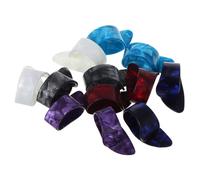 CIMAXIC 12pcs Celluloid Guitar Thumb Picks Flat Plectrums for Acoustic Banjo Ukulele Harp String Instruments