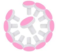 CIMAXIC 12pcs Electric Nail Trimmer Replacement Pads Efficient Grinding Heads Pink Sandpaper Plastic Spare Accessories for Standard Nail Care Adults
