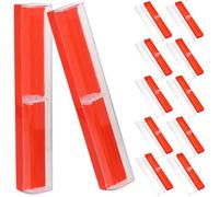 CIMAXIC 12pcs Single Fountain Pen Box Pen Boxes Empty Portable Plastic Simple Stylish for Business Trip