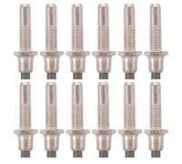 CIMAXIC 12pcs Tungsten Steel Hiking Pole Replacement Tips Metal Trekking Pole Spike Ends for Walking Stick Repair Enhanced Traction and Grip for Alpenstock and Outdoor Trails