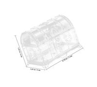 CIMAXIC 12pcs Unique Treasure Chest Shaped Wedding Candy Boxes for Party Use, Decorative Pp Candy Storage Containers as Wedding Favour Boxes and Anniversary Party Decorations