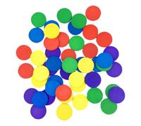 CIMAXIC 150pcs Wooden Math Teaching Tool Colorful round Pieces for Preschool, Lightweight Educational Counting to Hands-on Ability in Learning and Calculating