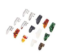 CIMAXIC 15pcs Guitar Pick Set Metal Plectrum Thumb Picks Index Finger Plectrum Thin Lightweight Acoustic Guitar Style for Practice Collections