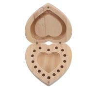 CIMAXIC 16 Slots Wooden Essential Oil Bottle Storage Box Essential Oil Wooden Container 4.72x4.52x1.38in Portable Multifunctional Storage Elegant Heart-Shaped Design for Home Travel Loved