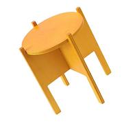 CIMAXIC 1pc Desktop Flower Stand Indoor Plant Holder Pot Plants Props Stands Single Outdoor Storage Shelves Flower Shelf Ai Indoor Flower Rack Plant Stand Indoor Artificial Wooden Yellow