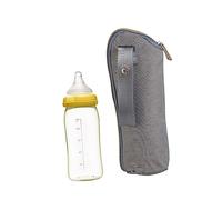 CIMAXIC 2 Pack Baby Bottle Warmer Bag Insulated Breastmilk Tote Pouch Portable Feeding Nursing Bottle Bag for Travel Light Grey