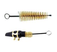 CIMAXIC 2-piece Saxophone Mouthpiece Accessories Set for Altosoprano Saxophone Brush and Ligature